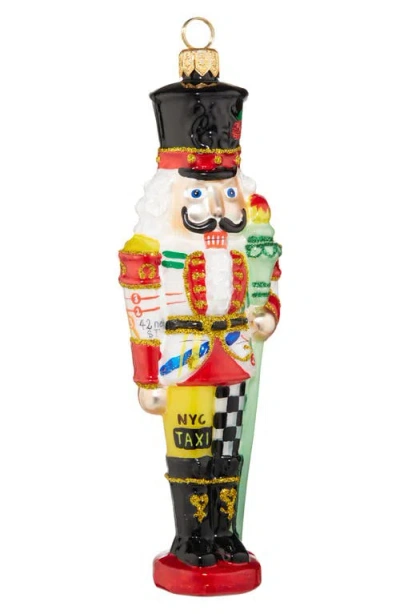 Joy To The World Collectibles New York New York Nutcracker Glass Ornament In Multi