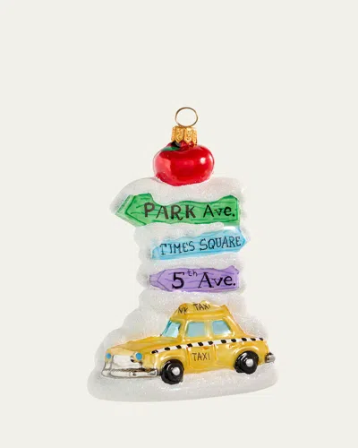 Joy To The World Collectibles New York Signs Christmas Ornament In Multi