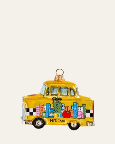 Joy To The World Collectibles Nyc Taxi Pop Art Version Christmas Ornament In Multi