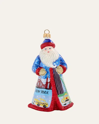 Joy To The World Collectibles Tour Of Nyc Santa Christmas Ornament In Multi