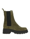 Joy Wendel Woman Ankle Boots Military Green Size 8 Leather