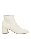 Joy Wendel Woman Ankle Boots Off White Size 11 Leather