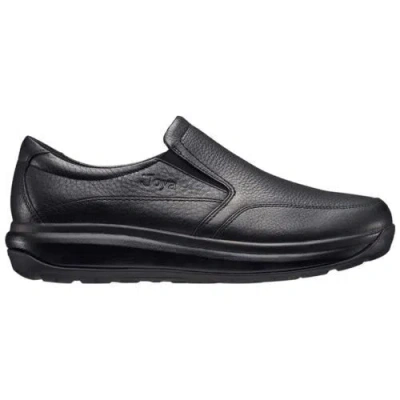 Pre-owned Joya Mens Shoes Traveler Ii Casual Slip-on Leather In Black