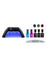 Joya Mia Gel Nail Polish Starter Kit 7pc With Led Lamp And 3 Colors In Neutral