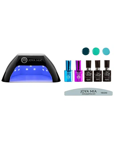 Joya Mia Gel Nail Polish Starter 7pc Kit With Led Lamp And 3 Colors In Transparent