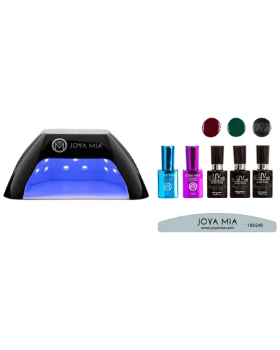Joya Mia Gel Nail Polish Starter 7pc Kit With Led Lamp And 3 Colors In Transparent