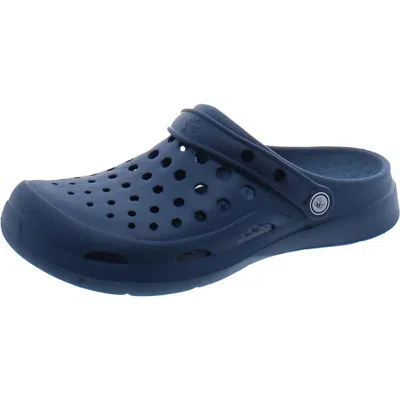 Joybees Modern Clog Womens Slip On Round Toe Clogs In Blue