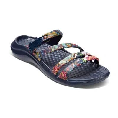 Joybees Womens Slide Sandals In Blue