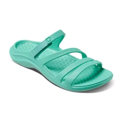 Joybees Womens Slide Sandals In Green
