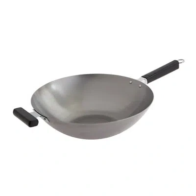 Joyce Chen 14'' Carbon Steel Wok In Black
