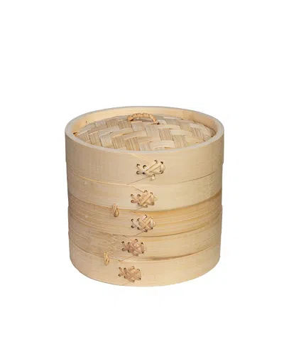 Joyce Chen 2-tier Steamer Baskets, 6 L X 6 W X 5.5 H In Brown