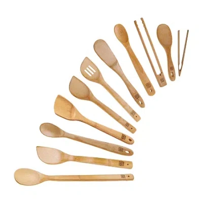 Joyce Chen Burnished Bamboo 11-pc. Utensil Set In Brown