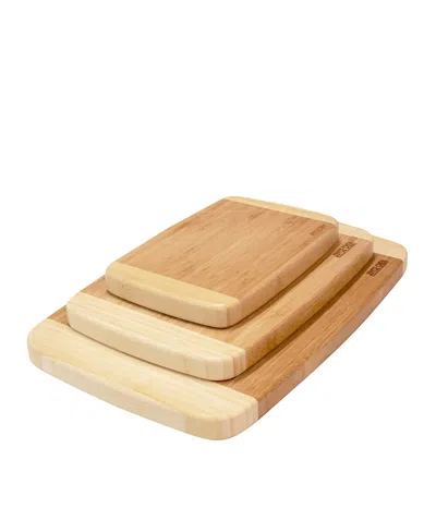 JOYCE CHEN BURNISHED CUTTING BOARD SET, 3 PACK, 15 L X 10 W X 2.34 H