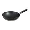 Joyce Chen Carbon Steel 12" Non-stick Stir Fry Pan In Black
