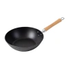Joyce Chen Cast Iron 14" Stir Fry Pan In Black