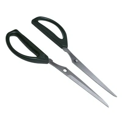 Joyce Chen Deluxe Unlimited Kitchen Scissors, 8" W/ Dark Olive Handles In Black