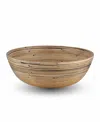 Joyce Chen Lexa Collection 12" Bamboo Salad Bowl In Black