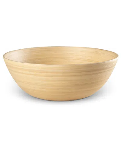 Joyce Chen Lexa Collection 12" Bamboo Salad Bowl In Brown