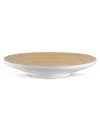 Joyce Chen Lexa Collection 12" Footed Plate In White