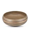 Joyce Chen Lexa Collection 12" Fruit Bowl In Brown