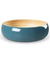 Joyce Chen Lexa Collection 12" Fruit Bowl In Blue