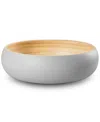 Joyce Chen Lexa Collection 12" Fruit Bowl In Gray