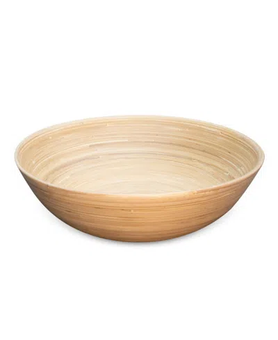 Joyce Chen Lexa Collection 14" Salad Bowl In Brown