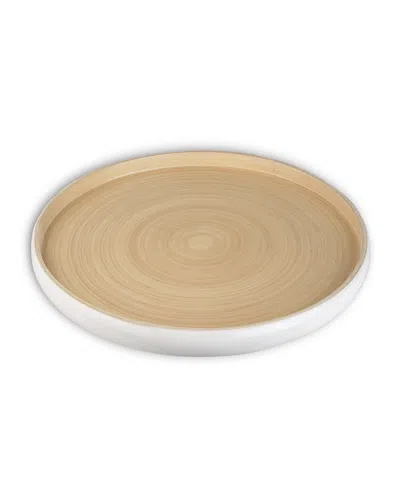 Joyce Chen Lexa Collection 16" Serving Tray In White