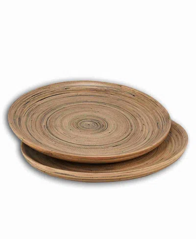 Joyce Chen Lexa Collection 2-pc. Serving Tray Set, Service For 2 In Black