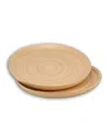 Joyce Chen Lexa Collection 2-pc. Serving Tray Set, Service For 2 In Brown