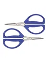 Joyce Chen Original Unlimited Kitchen Scissors 2-pack In Blue