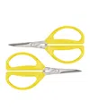 Joyce Chen Original Unlimited Kitchen Scissors 2-pack In Yellow