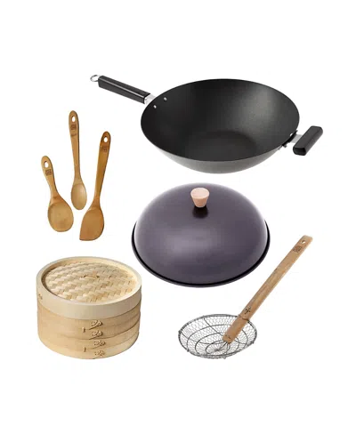 Joyce Chen Professional Series Nonstick 14 Wok Bundle, 5 Piece, 20 L X 15 W X 15 H In Black