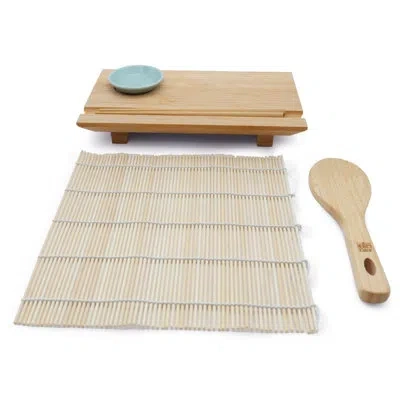 Joyce Chen Sushi Board And Sushi Roller Set In Neutral
