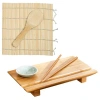 Joyce Chen Sushi Board And Sushi Roller Set In Brown