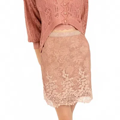 Joyfolie Ivella Mini Skirt In Brown In Multi