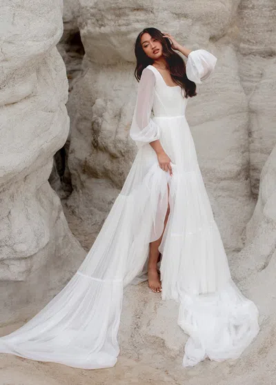 Joyfolie Natalya Bridal Gown In Lily In White