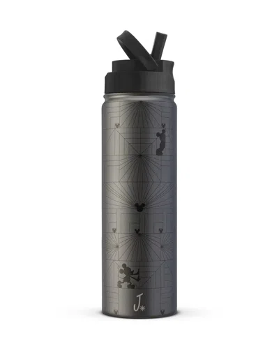 Joyjolt 22 Oz. Mono Mouse Vacuum Insulated Water Bottle In Black