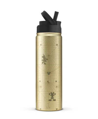 Joyjolt 22 Oz. Mono Mouse Vacuum Insulated Water Bottle In Gold