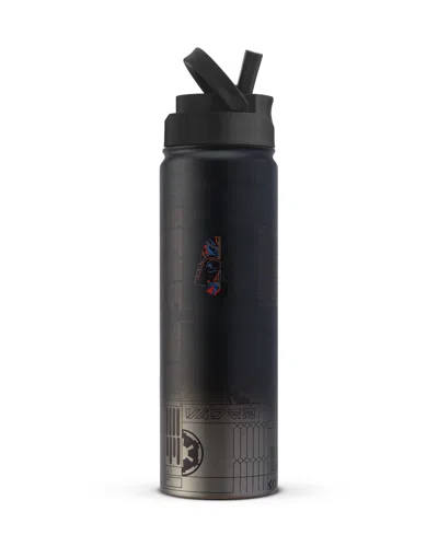 Joyjolt 22 Oz. Star Wars Linear Vacuum Insulated Water Bottle In Black