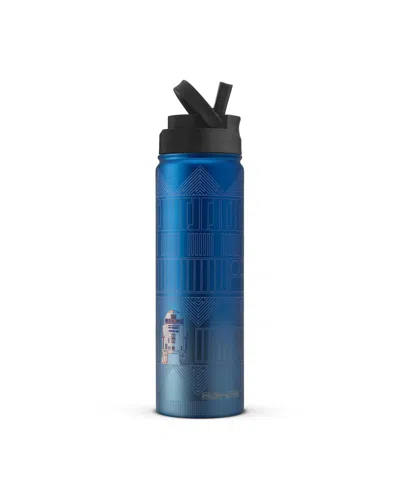 Joyjolt 22 Oz. Star Wars Linear Vacuum Insulated Water Bottle In Blue