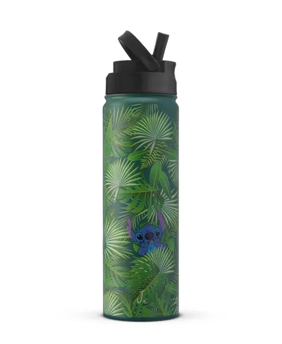 Joyjolt 22 Oz. Stitch-a-boo Vacuum Insulated Water Bottle In Green