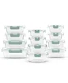 Joyjolt 24-piece Glass Food Storage Containers With Airtight Lids In Green