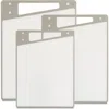 Joyjolt 3-piece Cutting Board Set In Grey And White