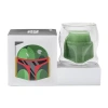 Joyjolt 3d Helmet Double Wall Boba Fett Star Wars Cappuccino Cup In White