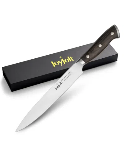 Joyjolt 8"  Slicing Knife High Carbon Steel Kitchen Knife In Silver