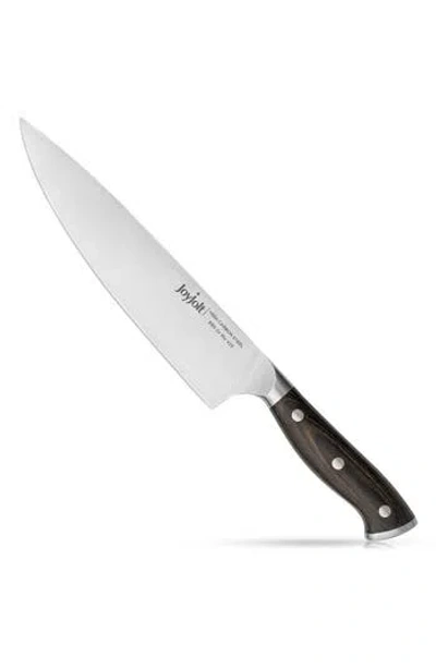 Joyjolt 8" Stainless Steel Chef Knife In Black