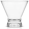 Joyjolt Afina Set Of 6 Martini Glasses In Transparent