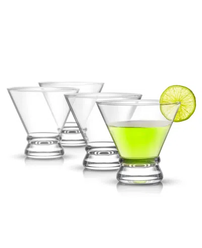 Joyjolt Afina Stemless Martini Glasses In Clear