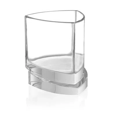 Joyjolt Aqua Vitae Triange Whiskey Glass, 9.9oz In Clear